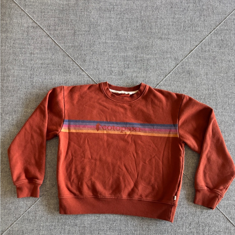 Cotopaxi women’s Multicolor Stripe Crewneck Sweater